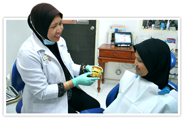 Dr. Halina with patient